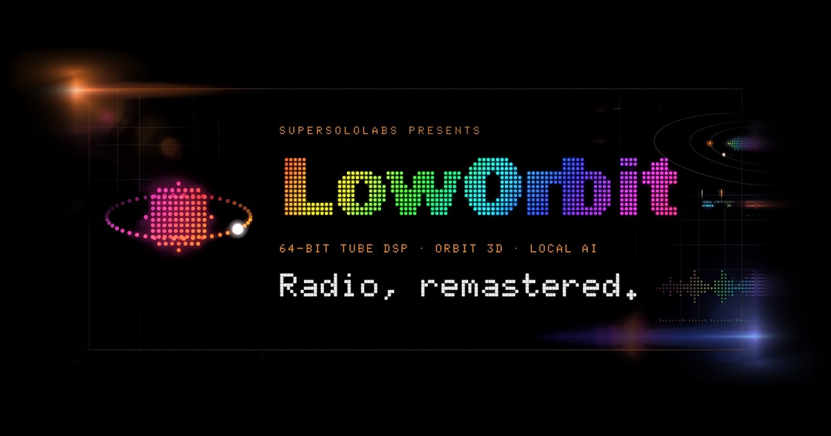 I built LowOrbit, a retro LED dot-matrix music and radio player for Windows